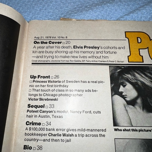 Rare Elvis Lot Rolling Stone 1978, People Magazine 1977, Elvis Memorabilia - Picture 8 of 16
